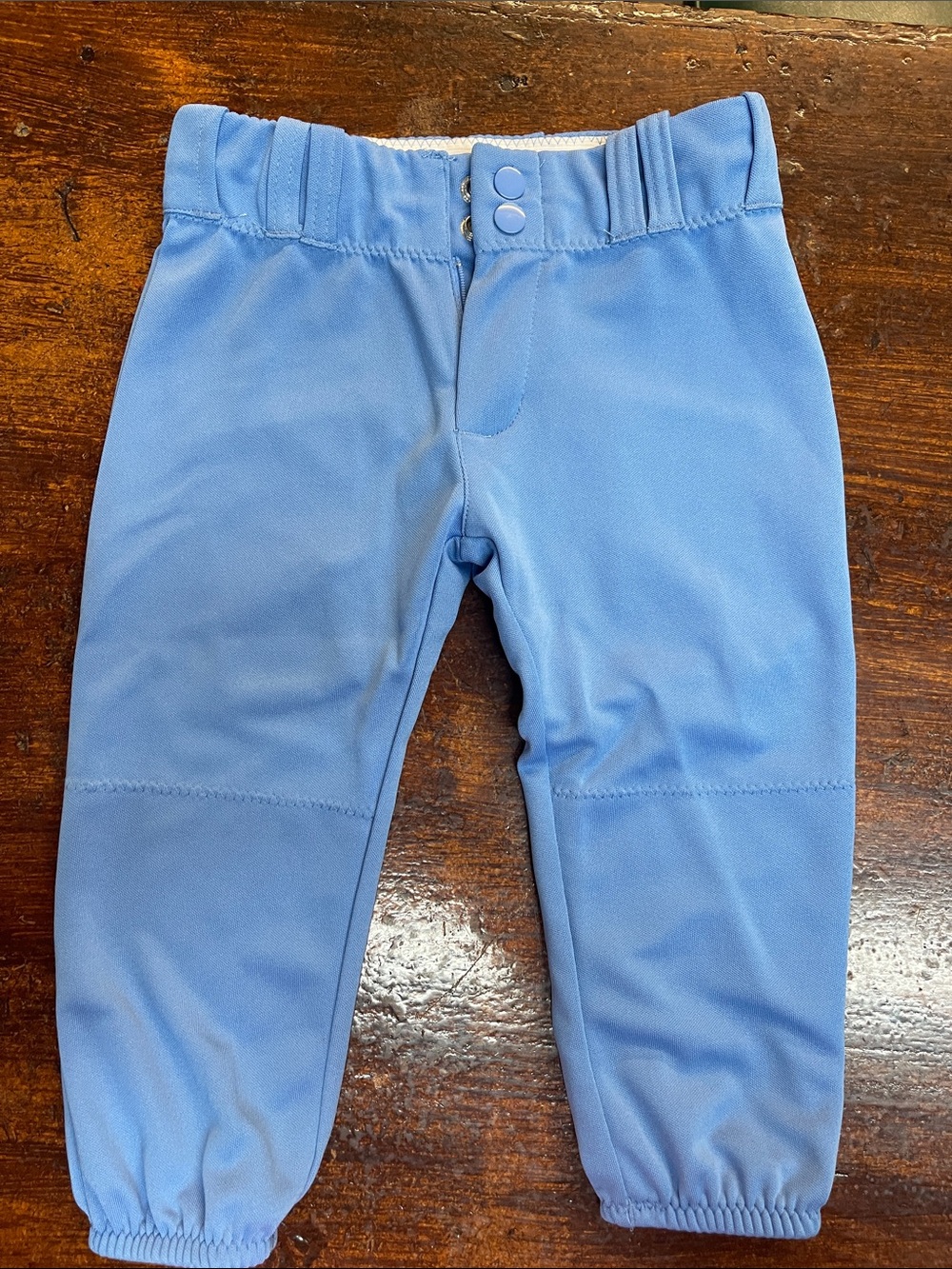 Kids Light Blue Allison Athletic softball pants – Elastic Waist - Knicker style